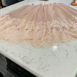 Pink tuil and lace skirt